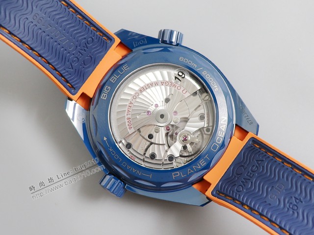 歐米茄男士手錶 VS新品藍陶瓷 OMEGA陶瓷表圈高端男士腕表  gjs1739